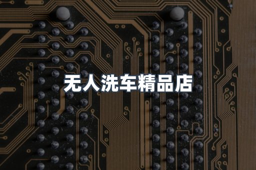 无人洗车精品店